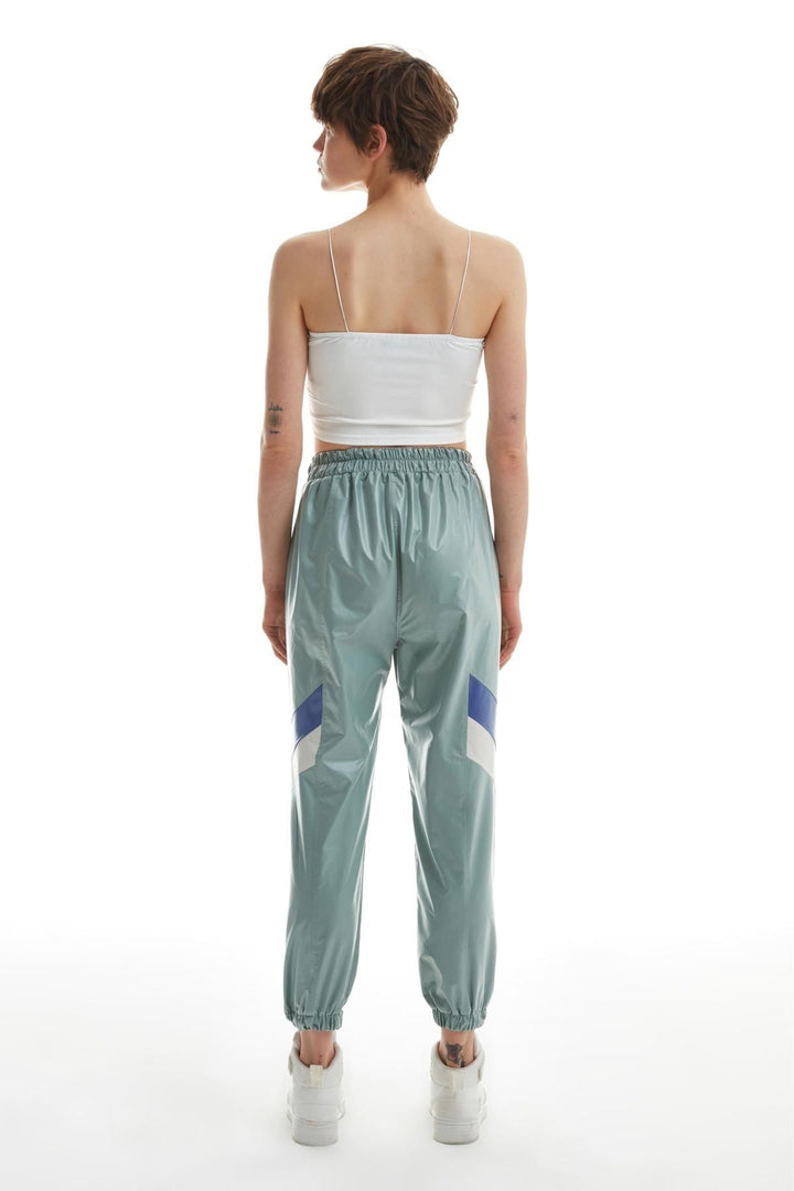 Waist Belt Elastic Trousers Mint