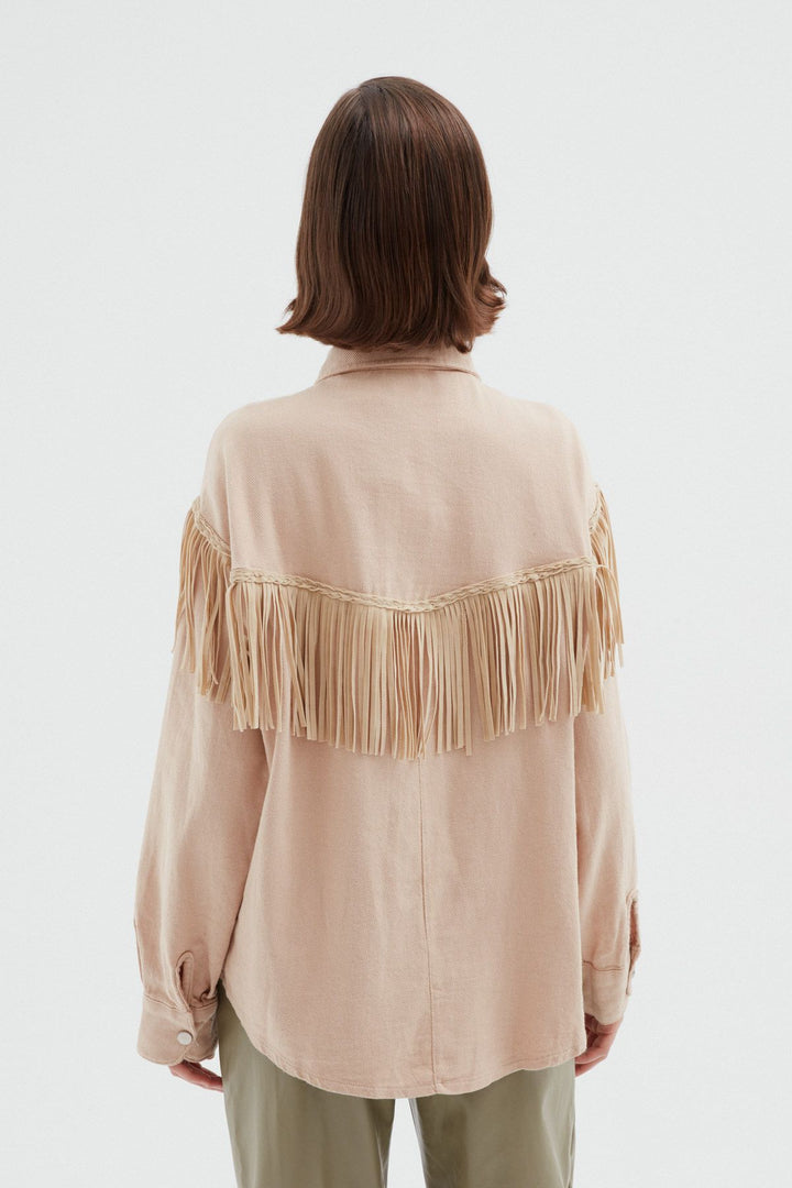 Tasseled Seasonal Jacket Stone