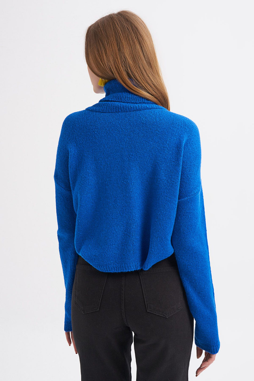 Turtleneck Sweater Sax