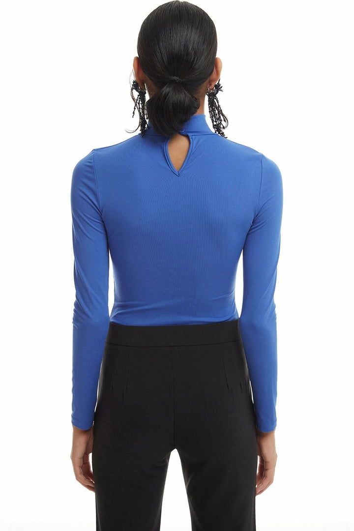 Turtleneck Bodysuit Dark Blue