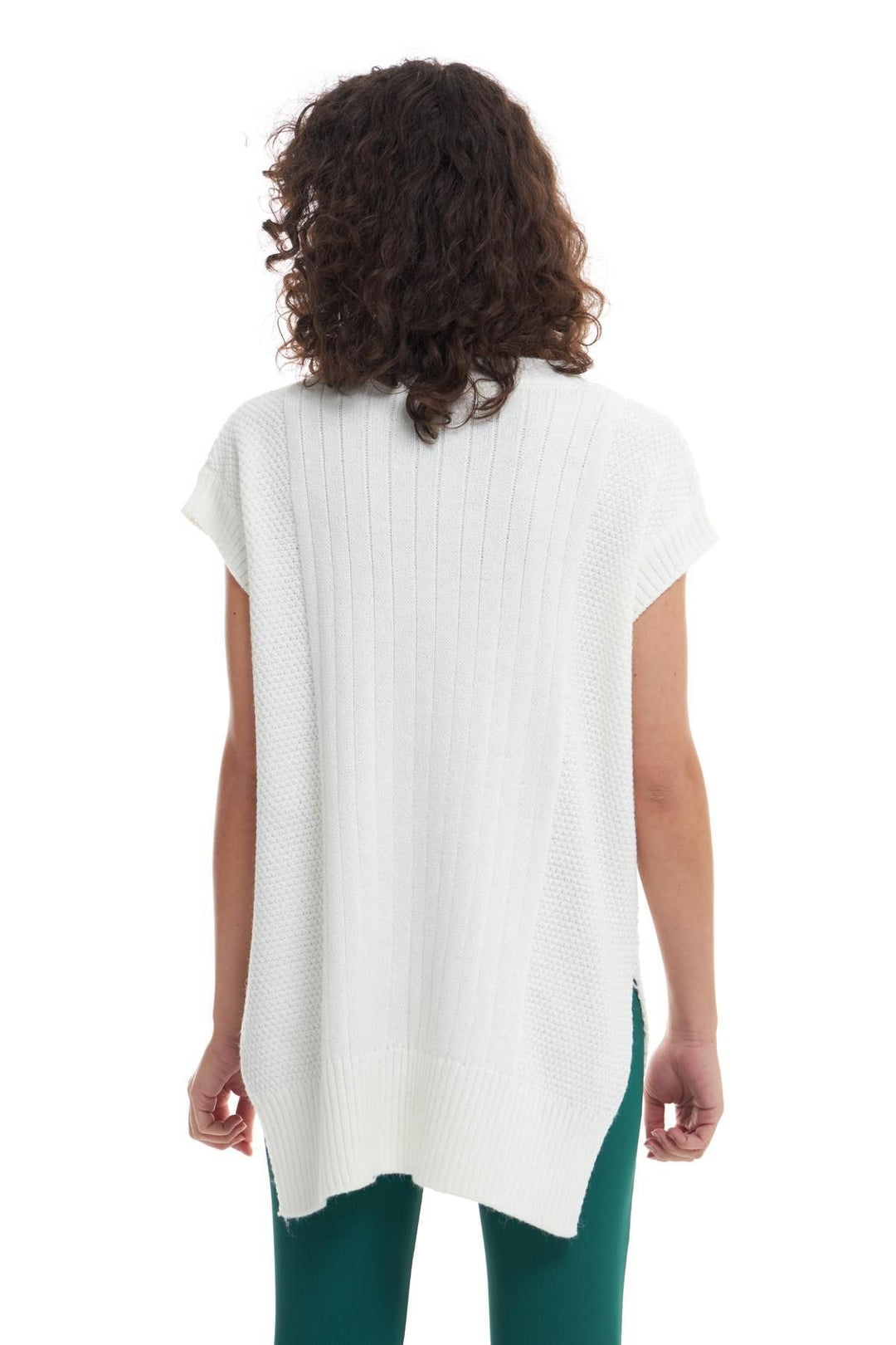V Neck Oversize Sweater Ecru