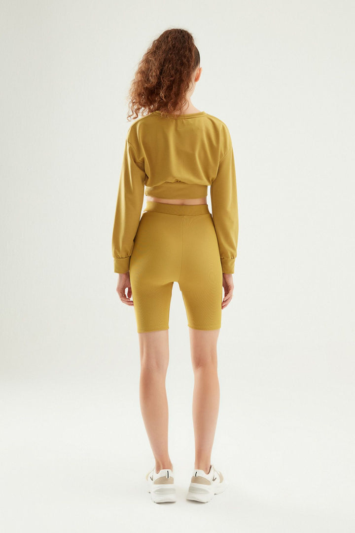 Decollete Biker Leggings Olive