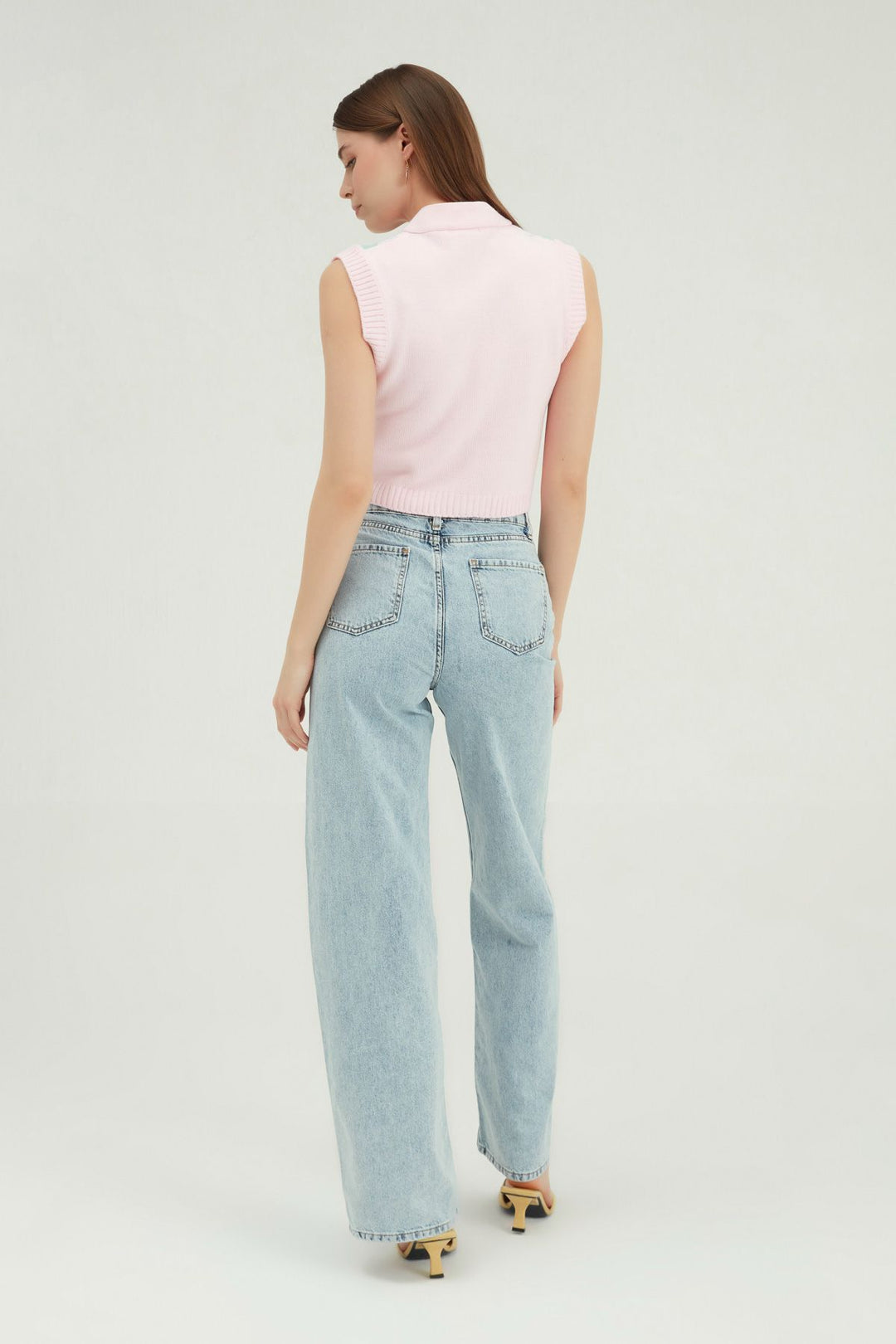 Wide Leg Jeans Ice Blue