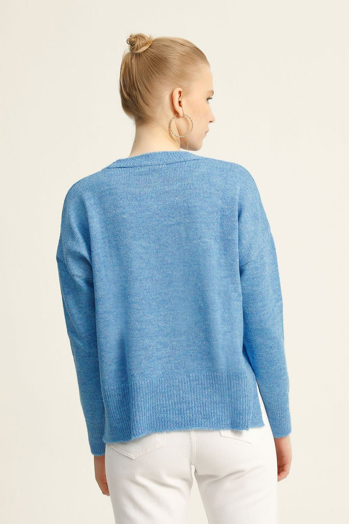 Crew Neck Sweater Blue