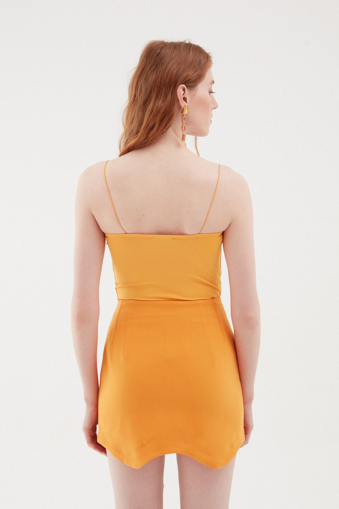 Askılı Bodysuit Açık Oranj