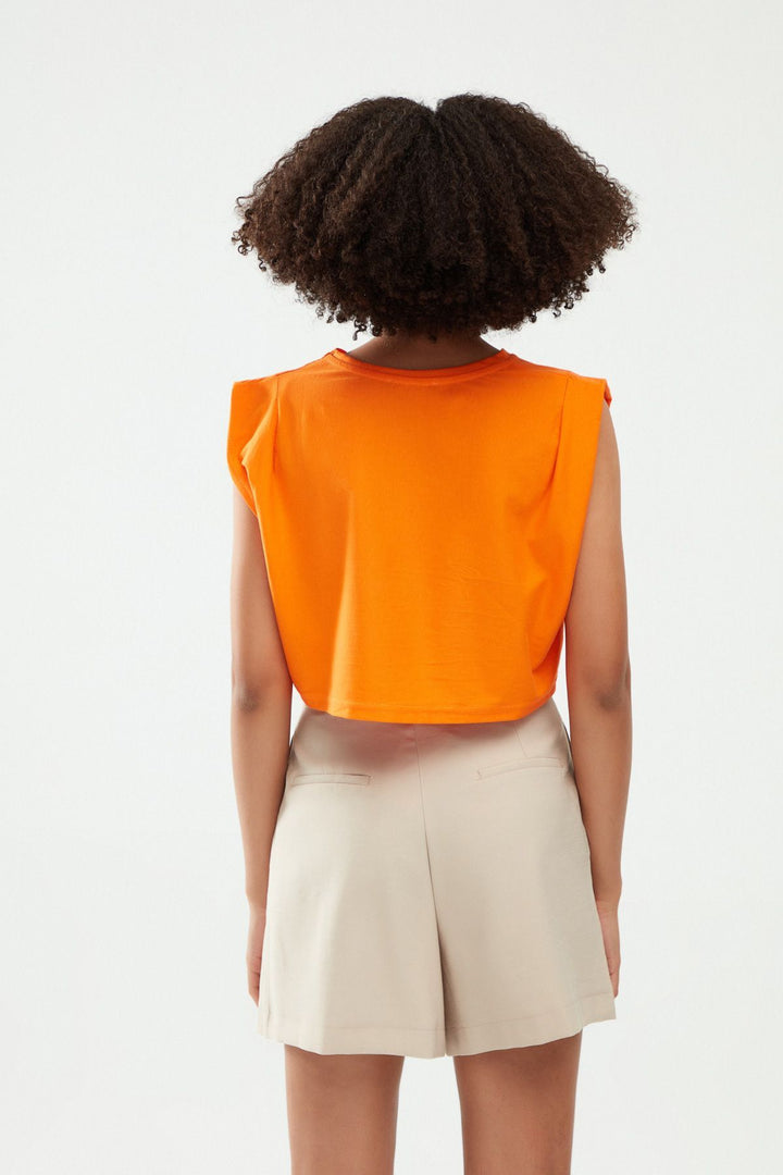 Crop Tişört Oranj