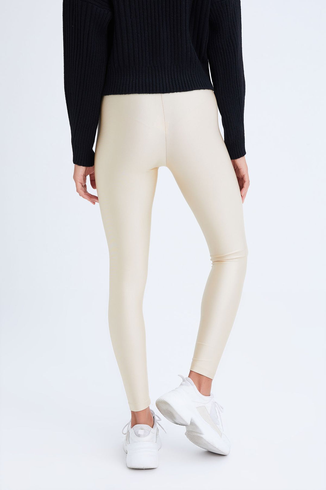 Shiny Disco Tights Stone