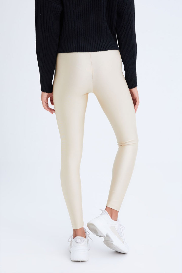 Shiny Disco Tights Stone
