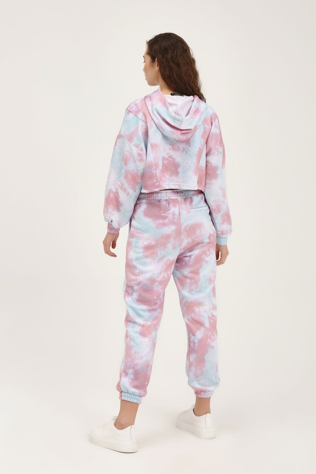 Batik Patterned Tracksuit Lilac