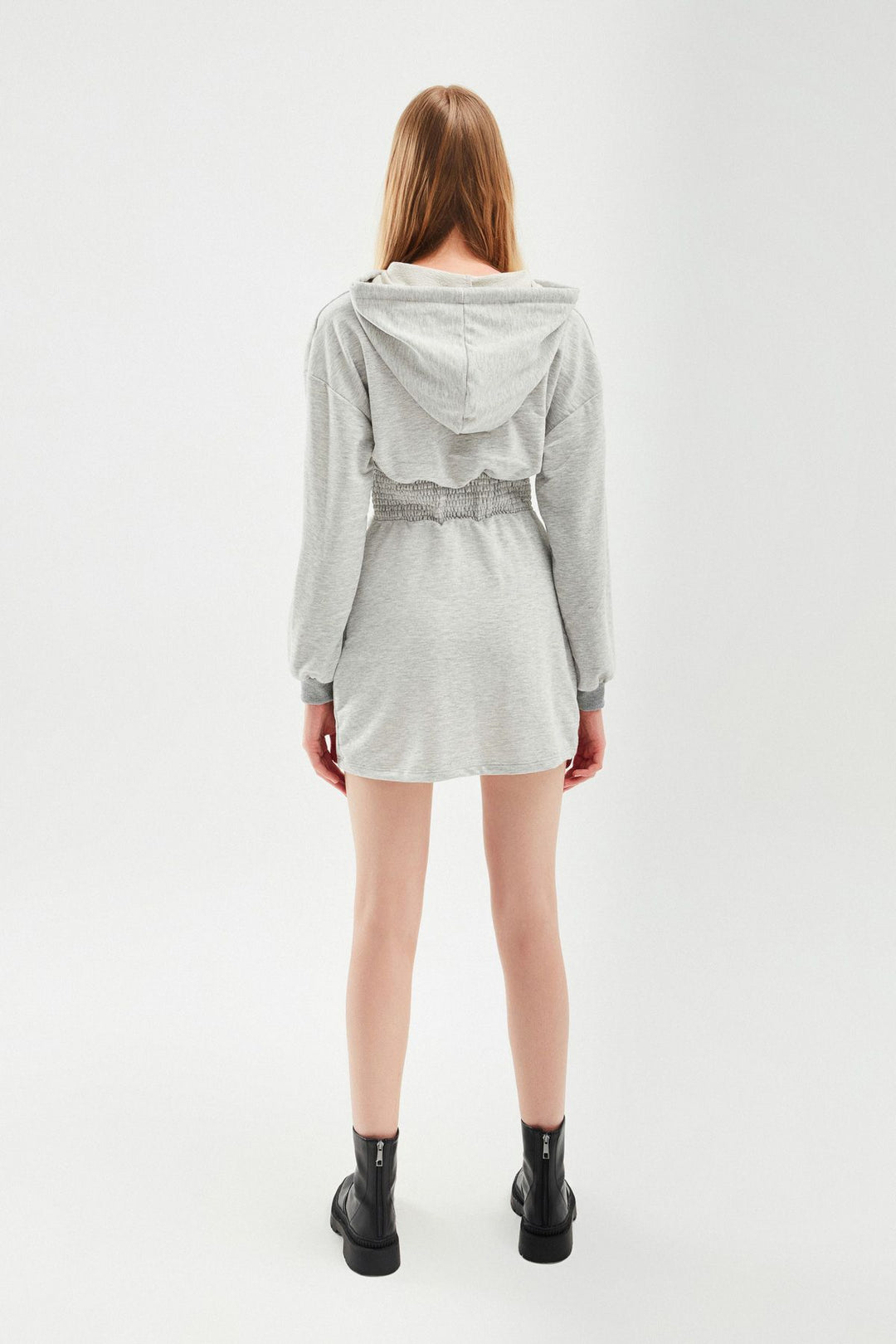 Underwire Sweatshirt Dress Graymelange