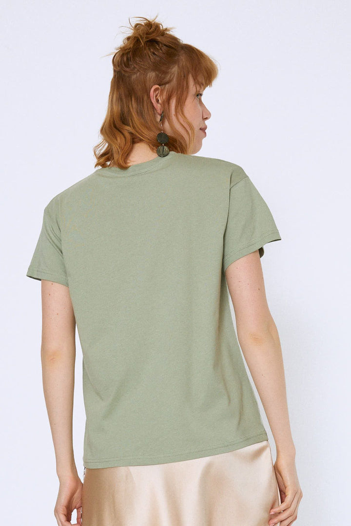 Baskılı Tişört Mint