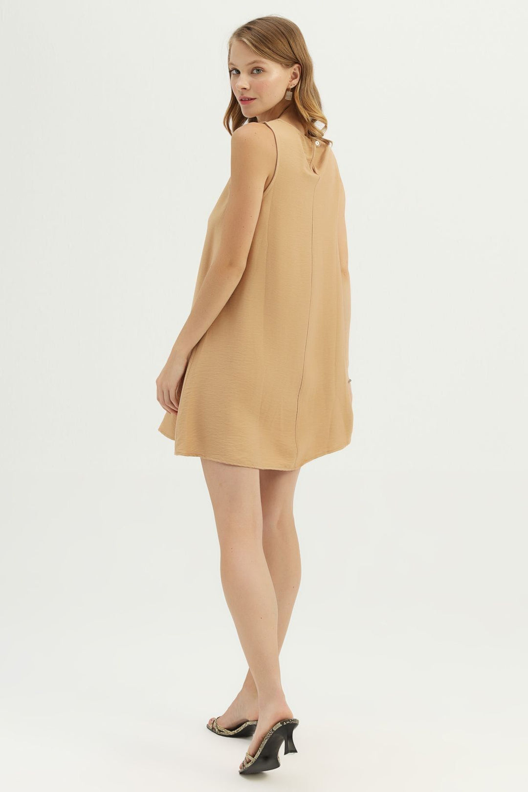 Basic Midi Dress Camel