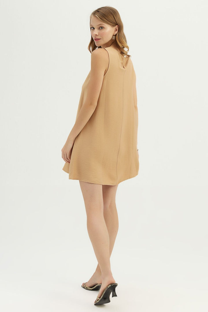 Basic Midi Dress Camel