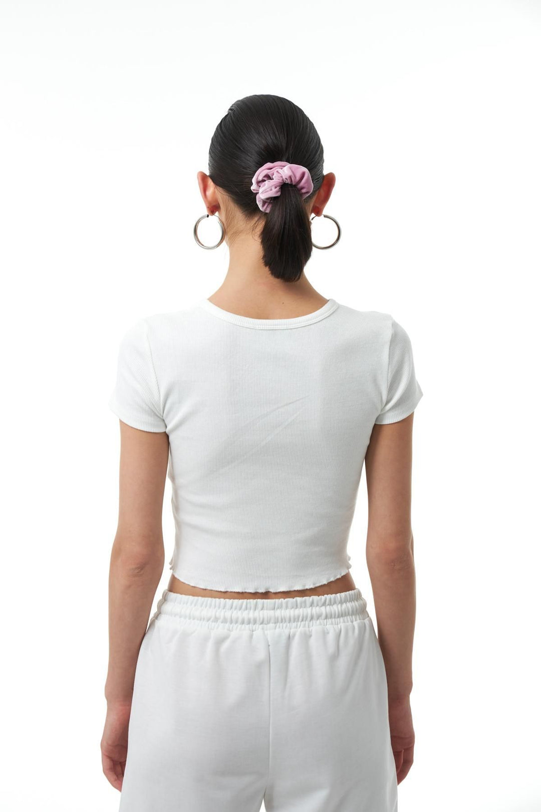 Text Printed T-Shirt Ecru