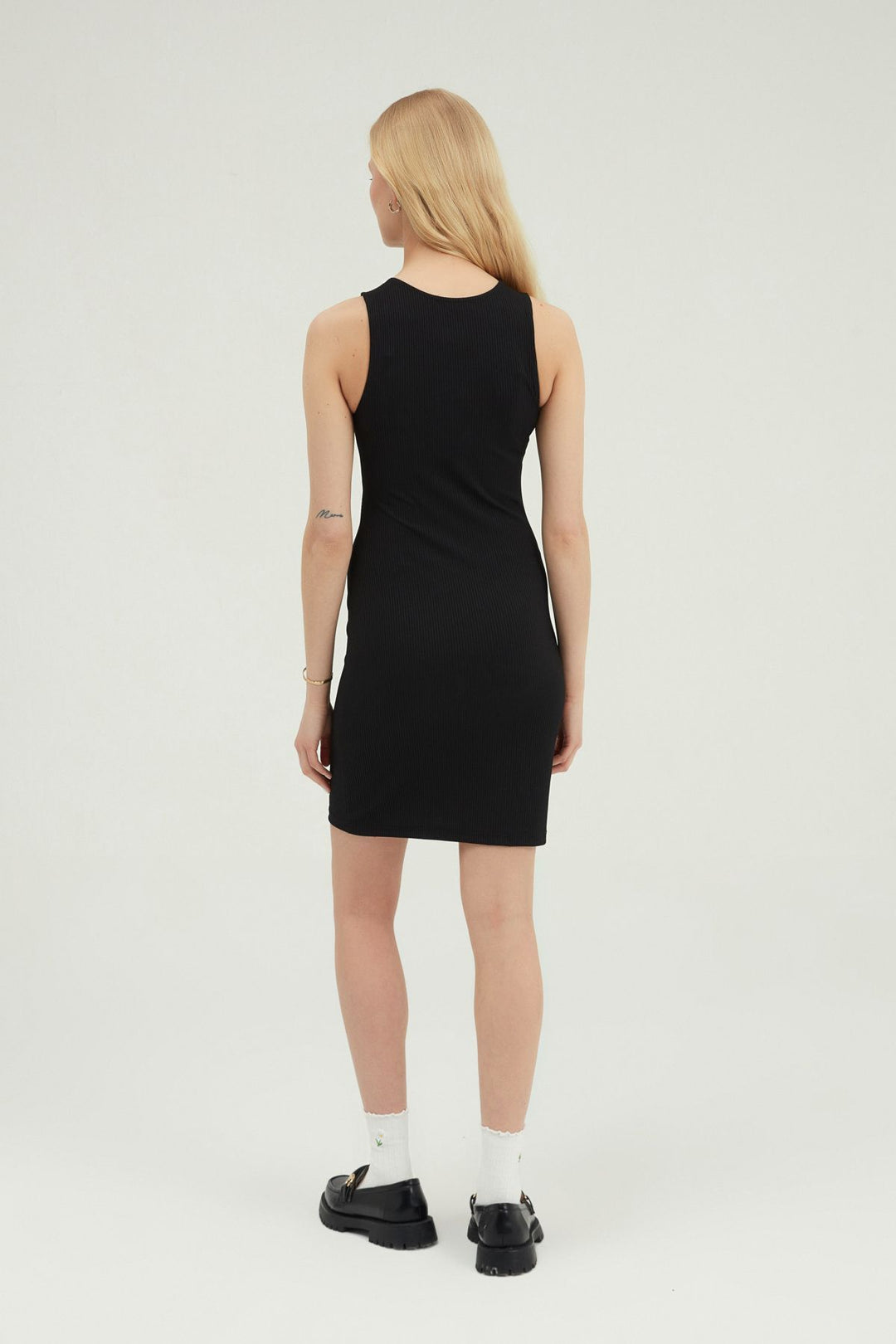 Halter Neck Mini Dress Black