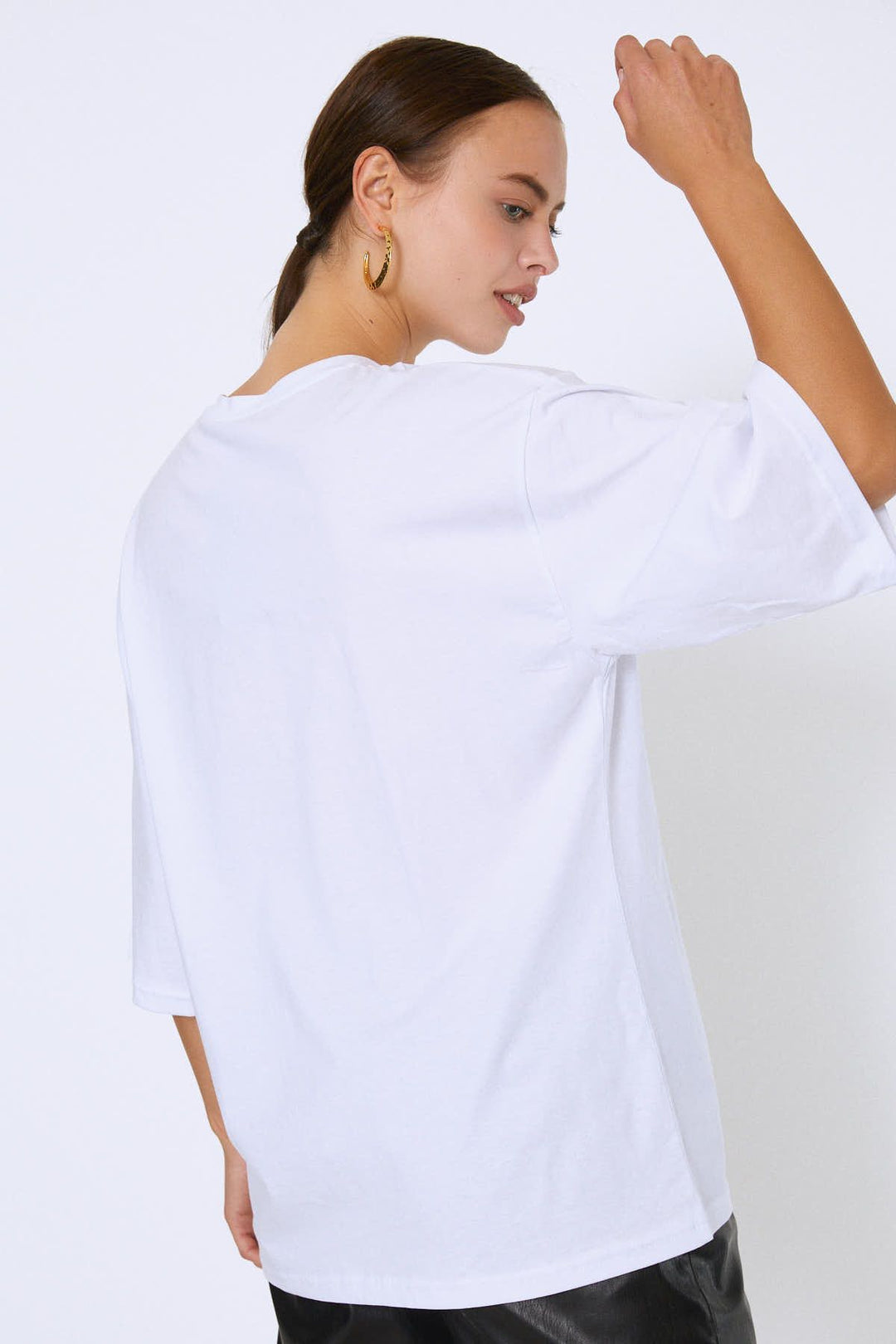 Baskılı Tişört Beyaz