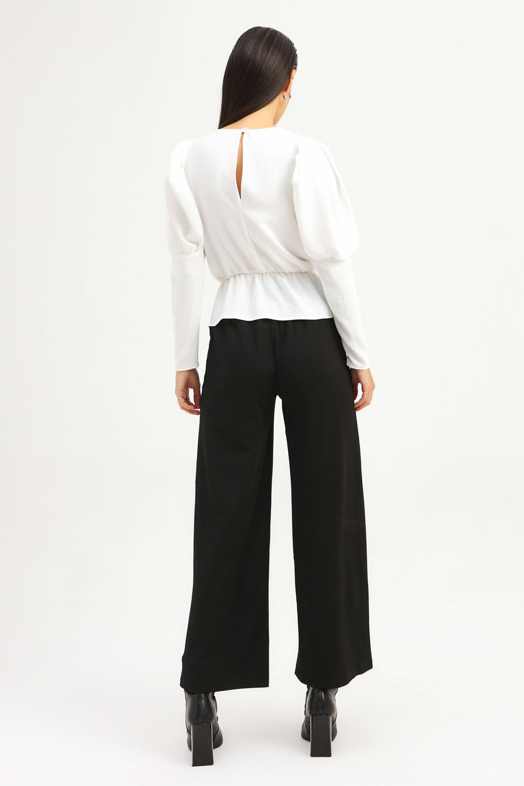 Balloon Sleeve Blouse Ecru