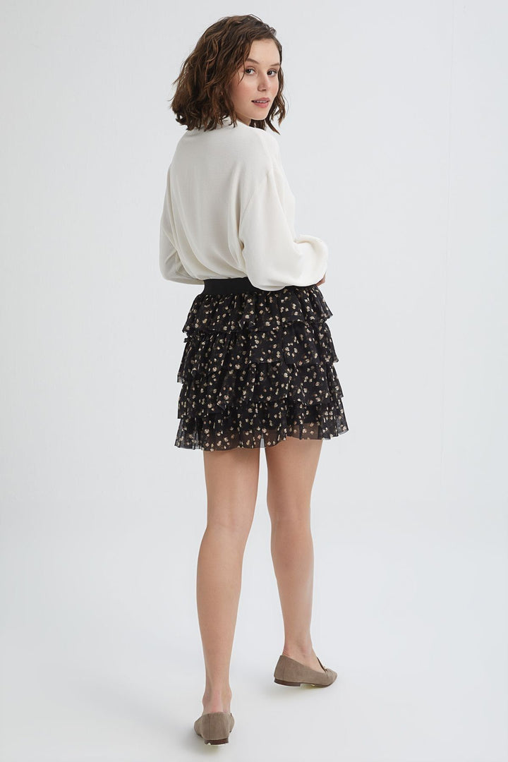 Embroidered Detailed Shirt Ecru