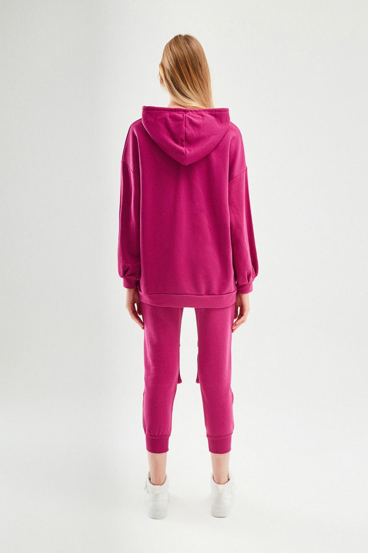 Printed Long Sweatshirt Orchid