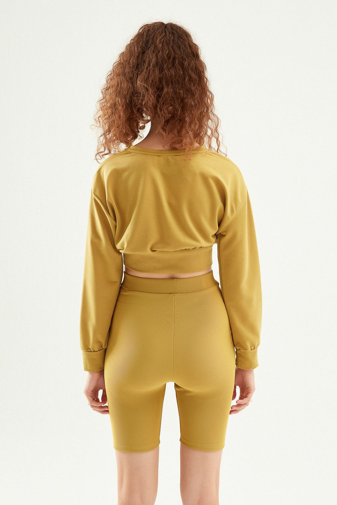 Tie Detailed Sweatshirt Olive