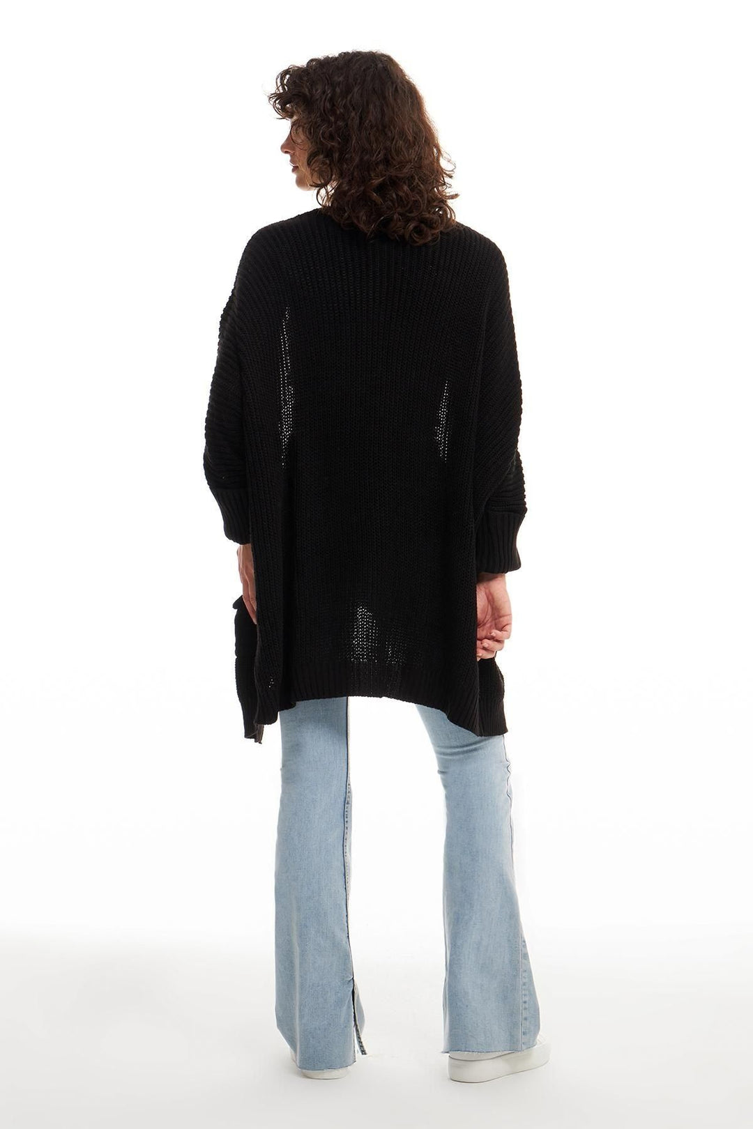 Oversize Pocket Cardigan Black