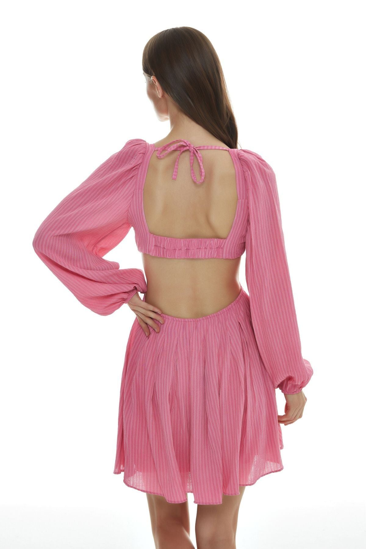 Low Back Dress Pink