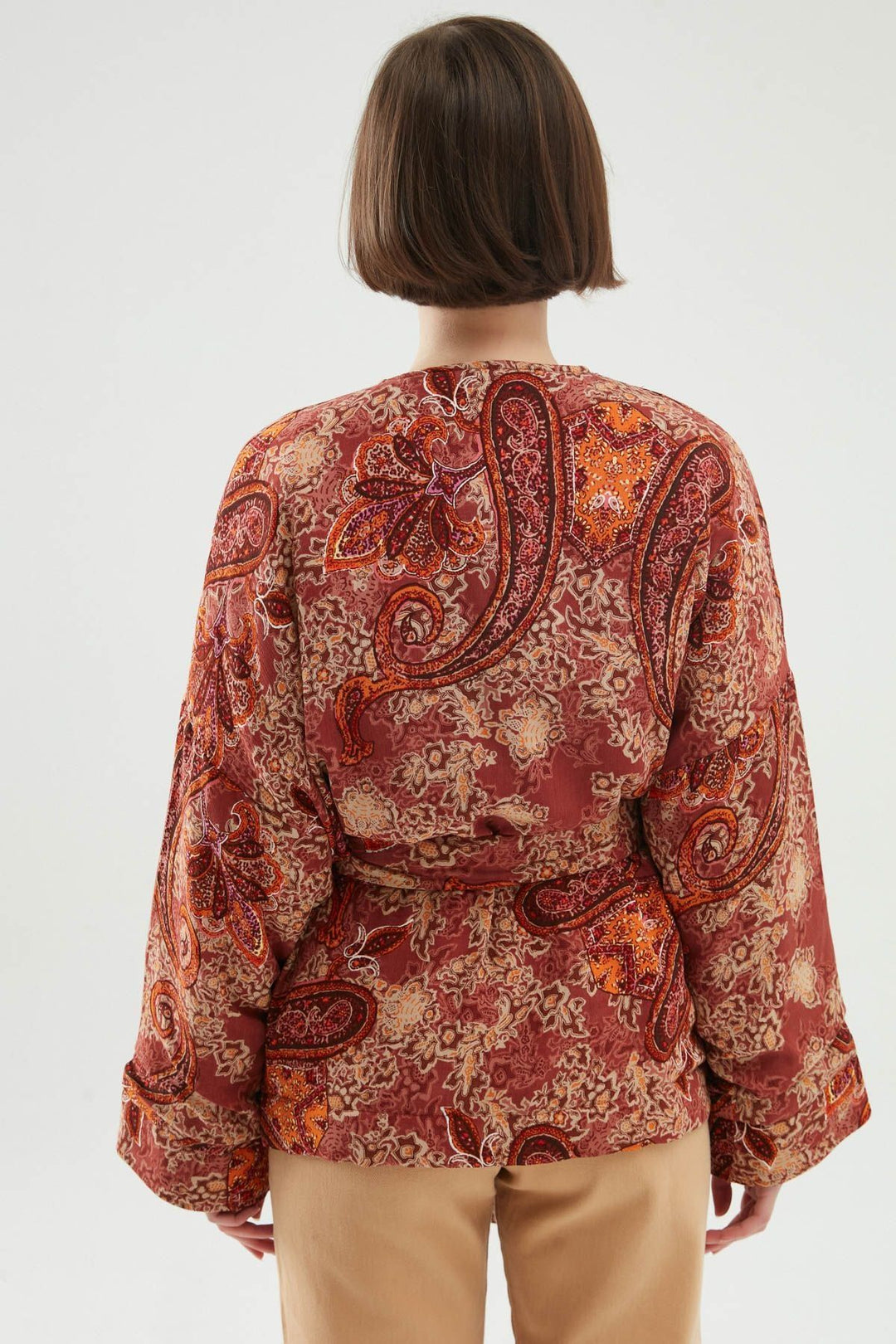 Oversize Belted Kimono Jacket Tile