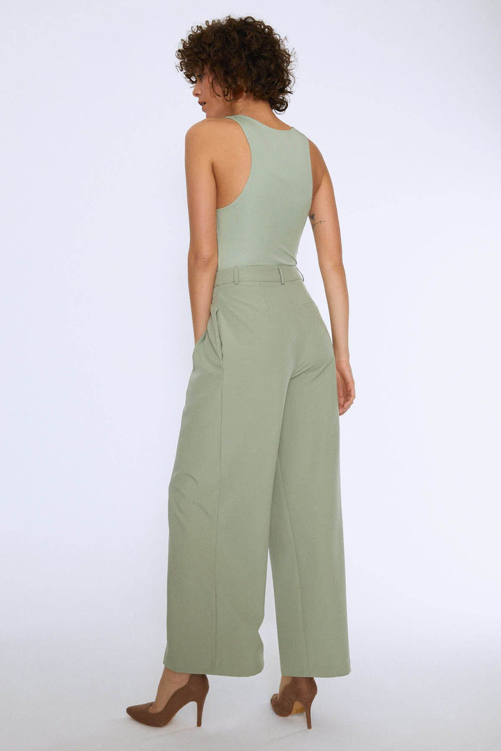 Halter Yaka Bodysuit Mint