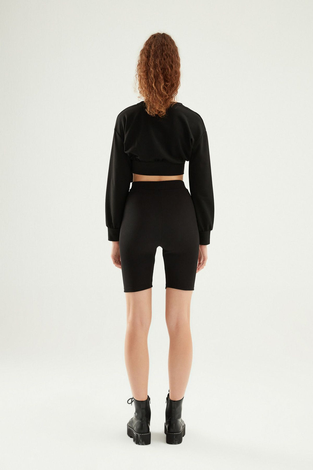 Decollete Biker Leggings Black