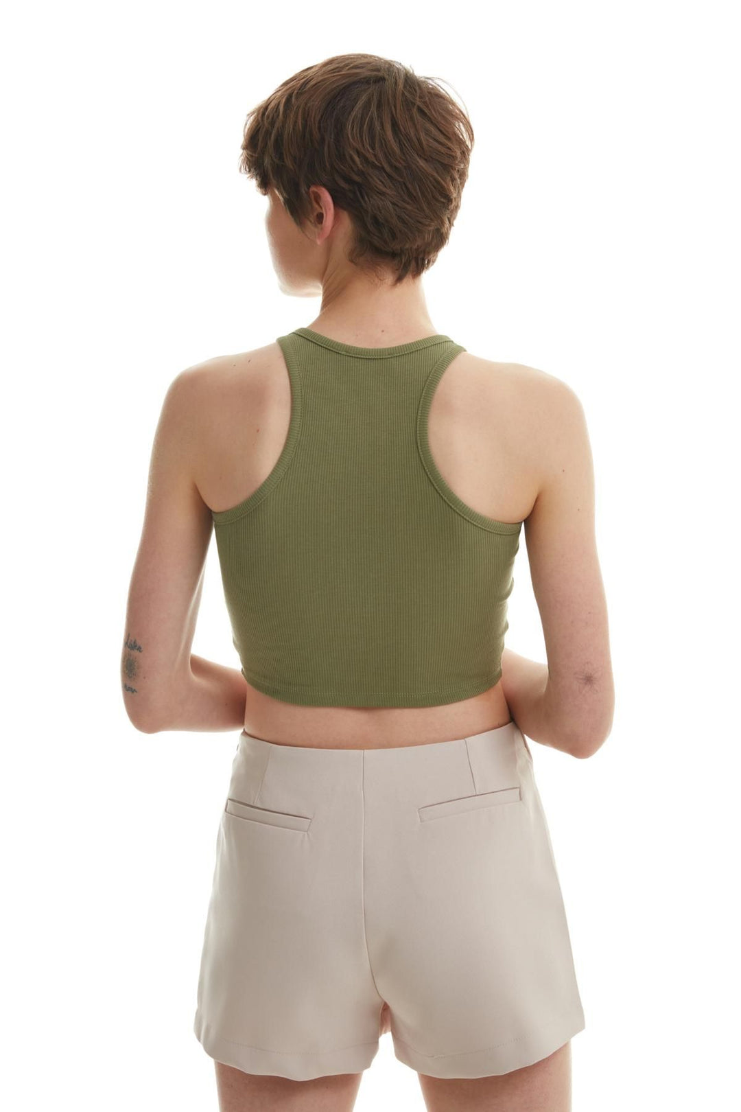 Asymmetric Short Skirt Stone