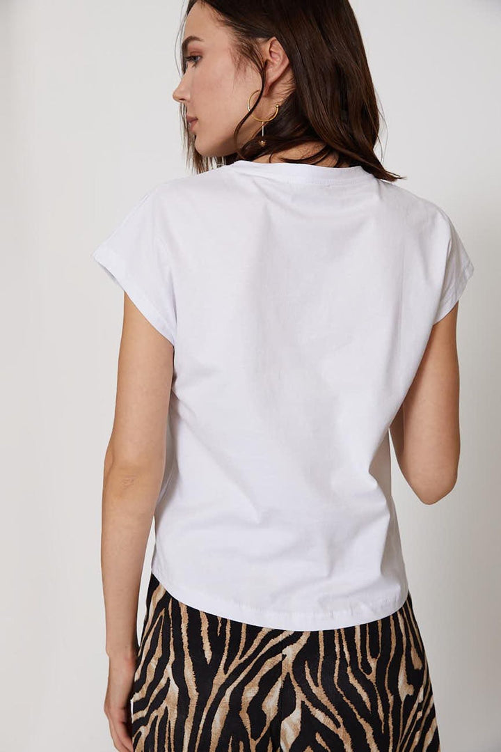 Necklace Accessory Detailed T-Shirt White