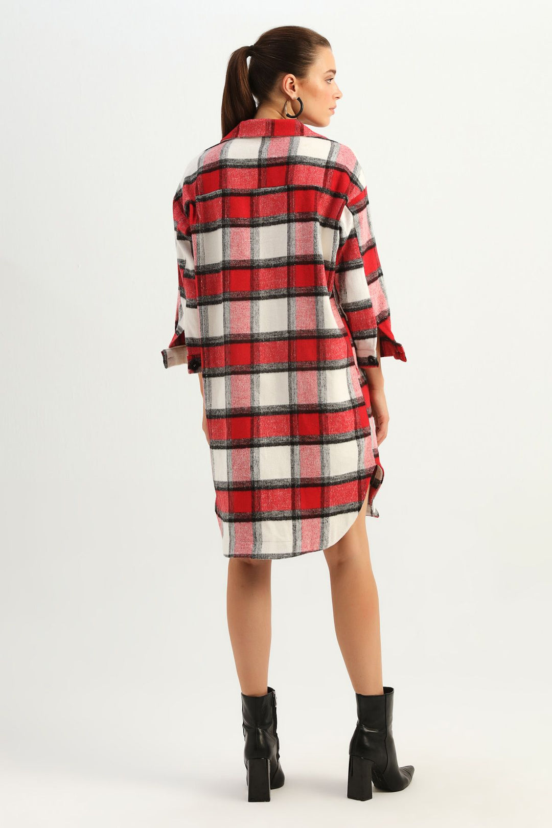 Uzun Oduncu Gömlek Kırmızı