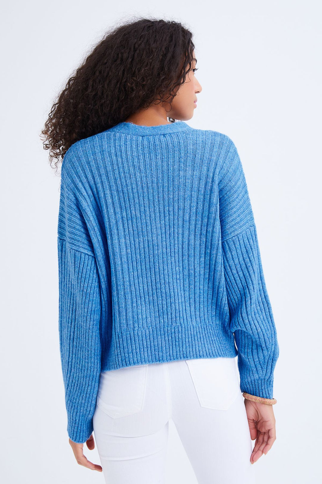 Buttoned Cardigan Blue