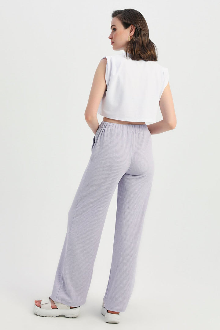 Cepli Bol Paça Pantolon Lila