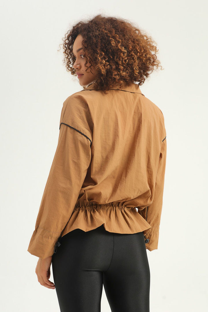 Cepli Mevsimlik Ceket Camel