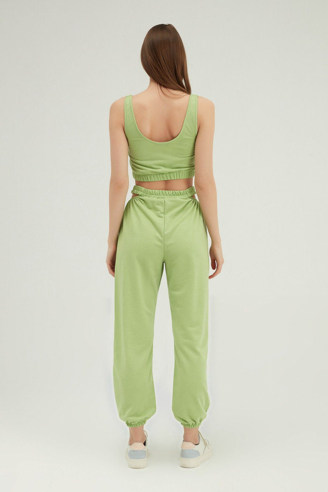 Low-cut Jogger Pants Green