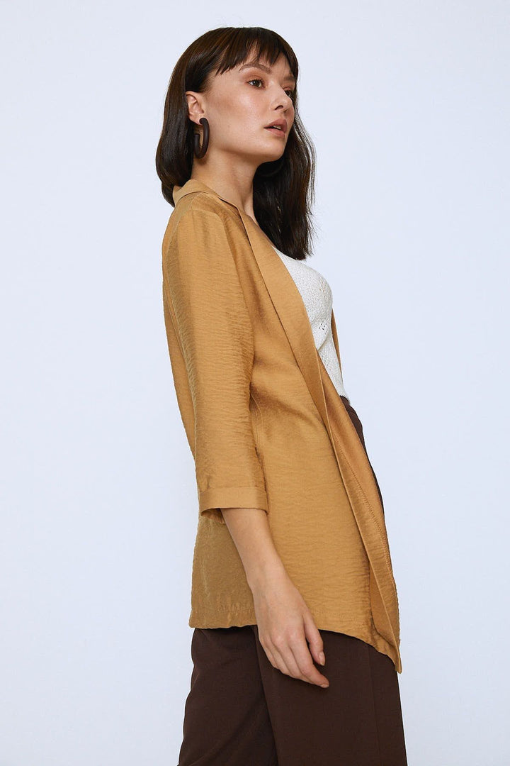 Shawl Collar Jacket Light Camel