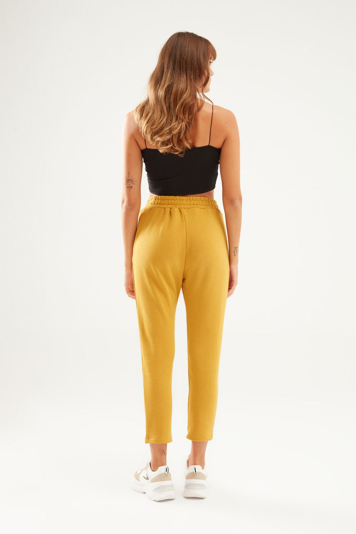 Elastic Waist Tracksuit Mustard