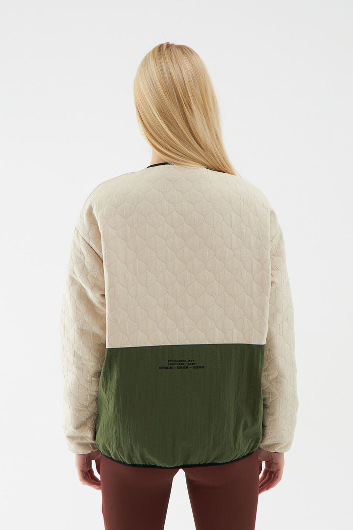 Pocket Quilted Jacket Beige