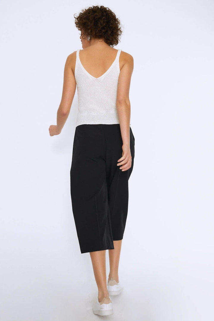 Strap V Neck Knitwear Ecru