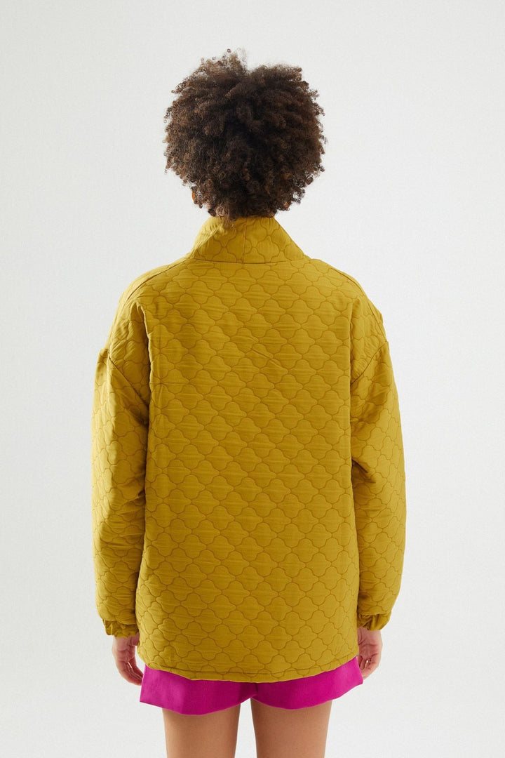 Kapitone Ceket Olive