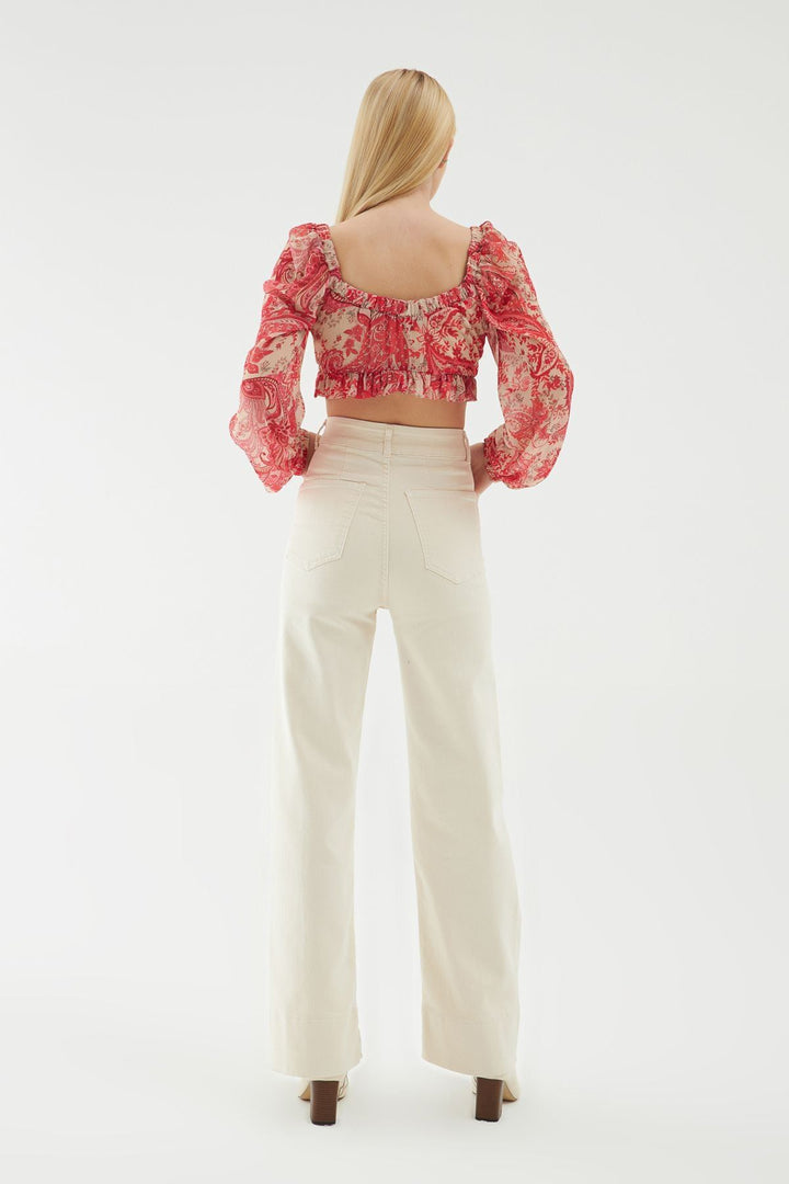 Bol Paça Gabardin Pantolon Kemik