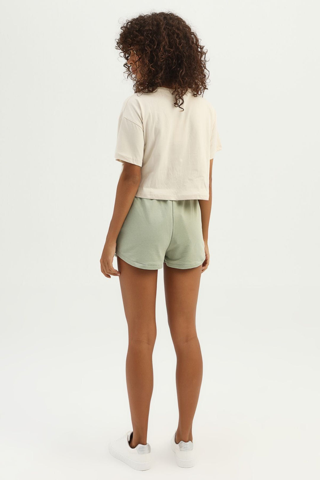 Elastic Waist Shorts Mint