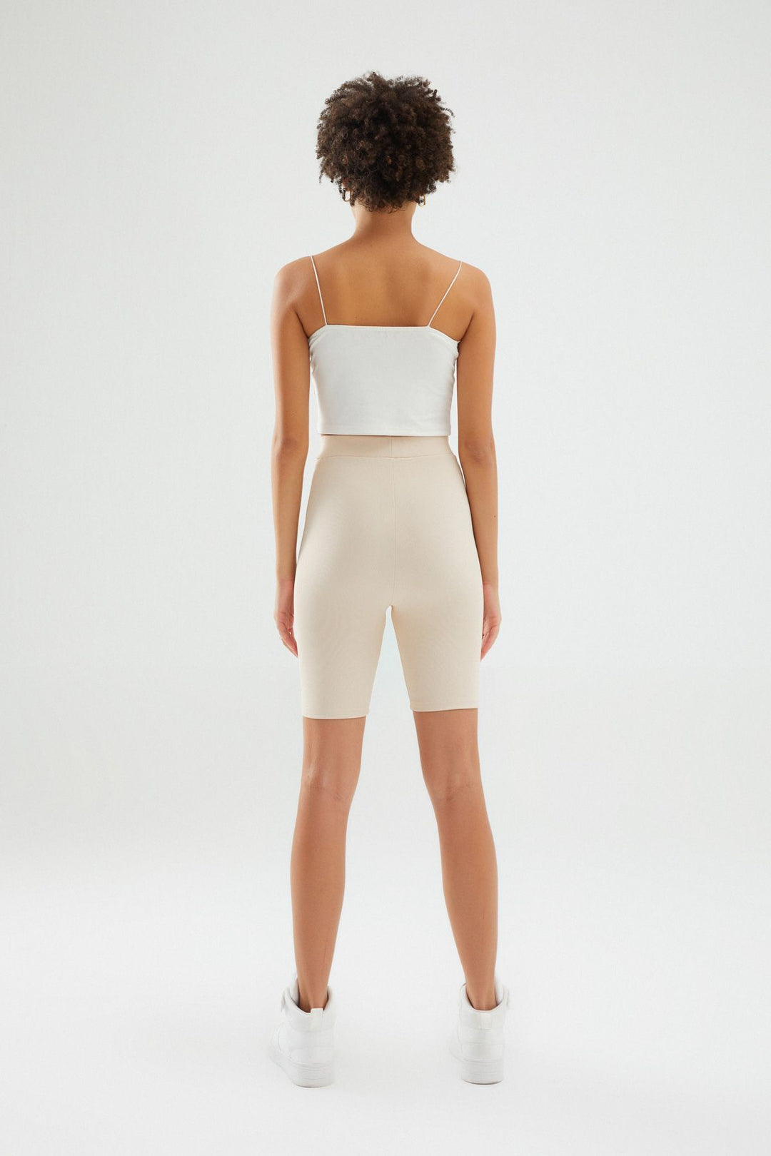 Decollete Biker Leggings Beige