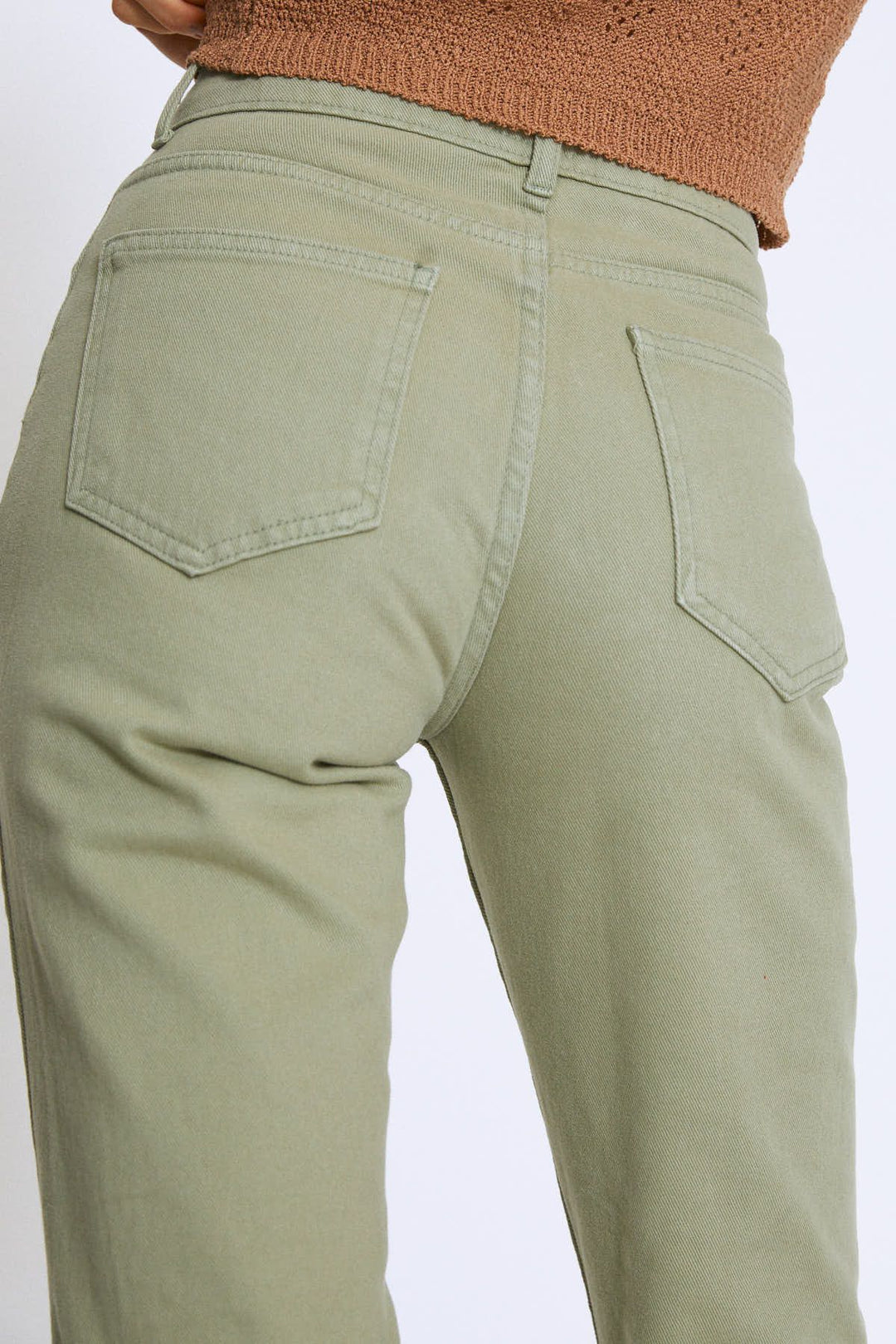 Gabardine Mom Jean Mint