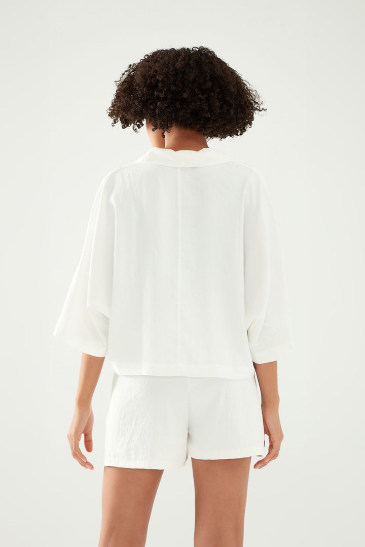 Pocket Oversized Shirt White