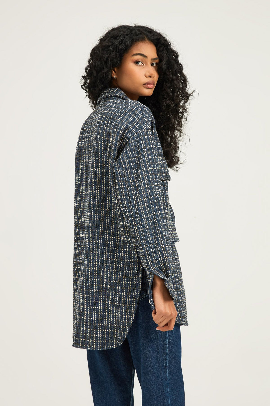 Striped Pocket Shirt Indigo