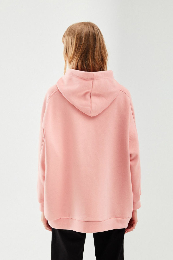 Hooded Oversize Sweatshirt Powder