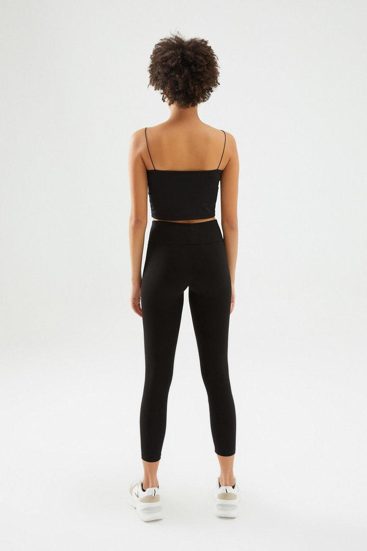 Yüksel Waist Leggings Black