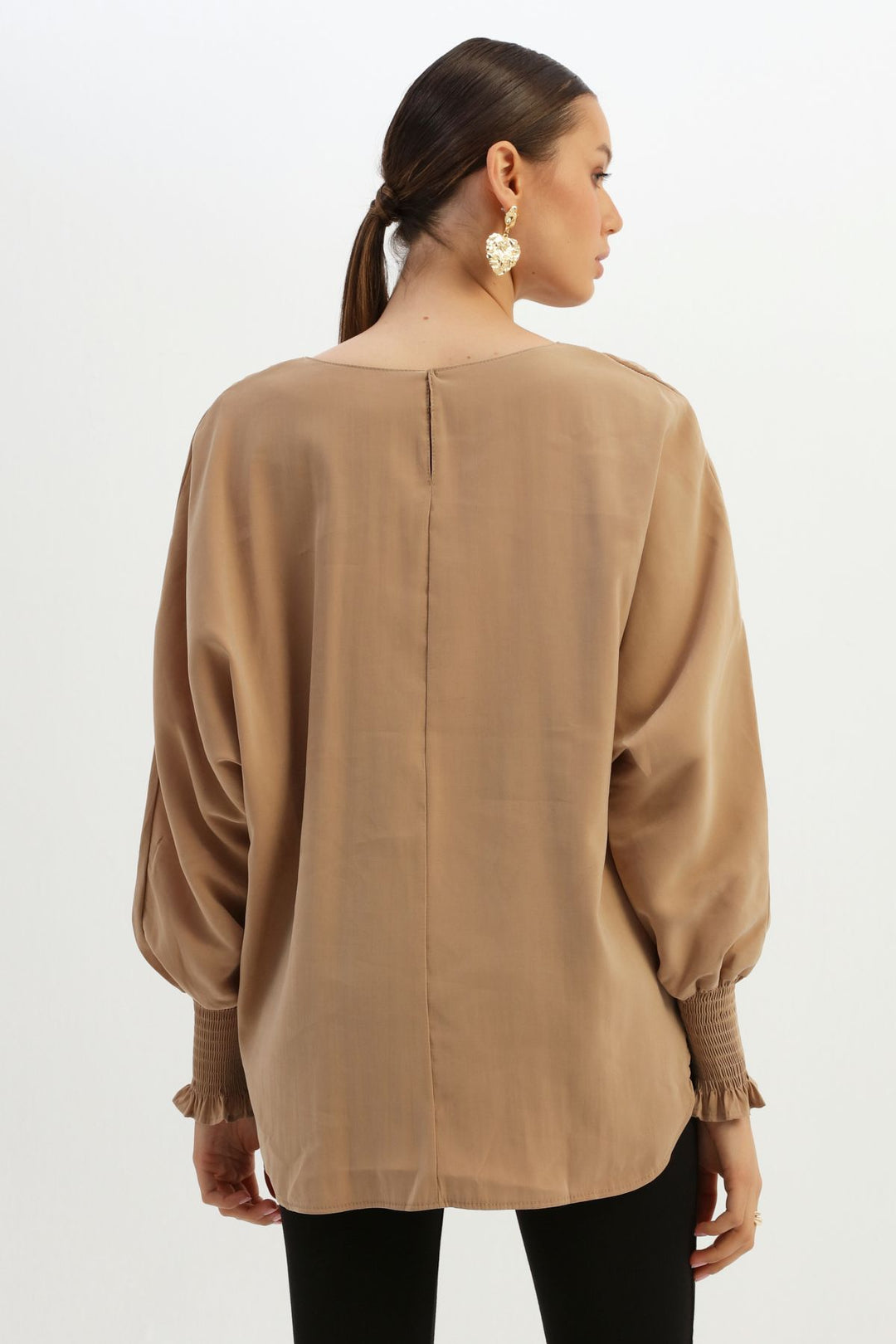 Sleeveless Blouse Beige